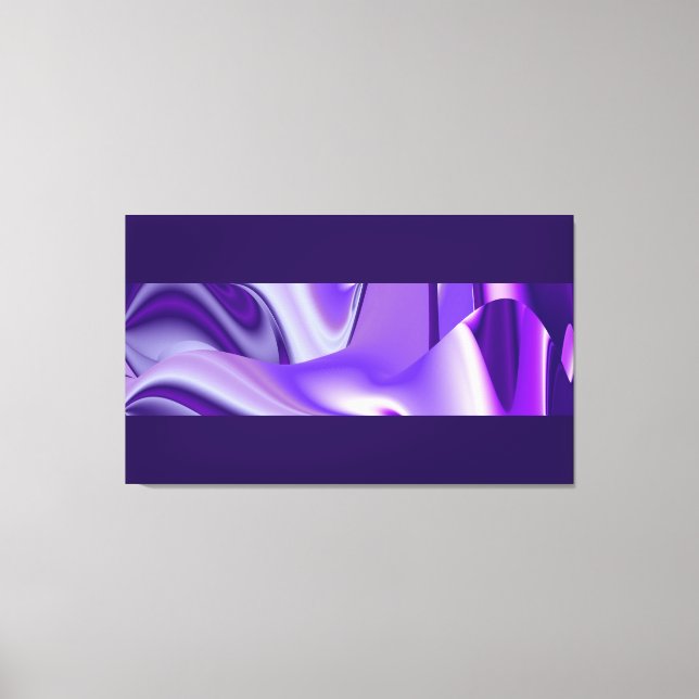 Impressão Em Tela Sonhos Roxos, Arte Arco Arco-Íris Abstrato Fantasi (Frente)