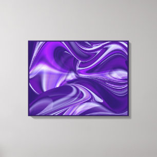 Impressão Em Tela Sonhos Roxos, Arte de Arco-Íris de Fantasia Abstra