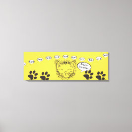 Impressão Em Tela Sonhos sonolentos do gatinho do gato engraçado da