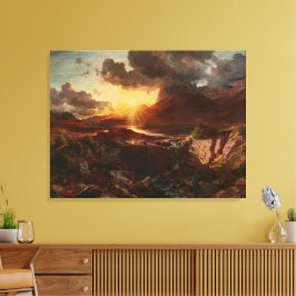 Impressão Em Tela Sonnenuntergang am Hintersee em Berchtesgaden