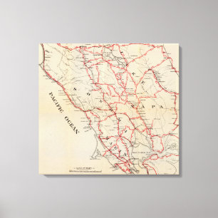 Impressão Em Tela Sonoma, Marín, lago, e condados de Napa