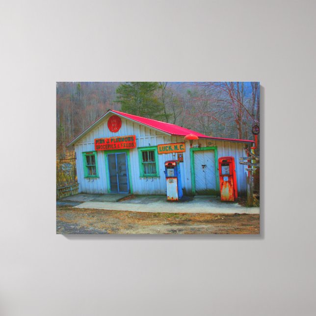 Impressão Em Tela Sorte, Carolina do Norte (Frente)