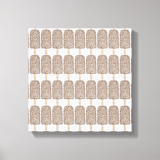 Impressão Em Tela Sorvete Eclair de Chocolate Picles Arte (Frente)