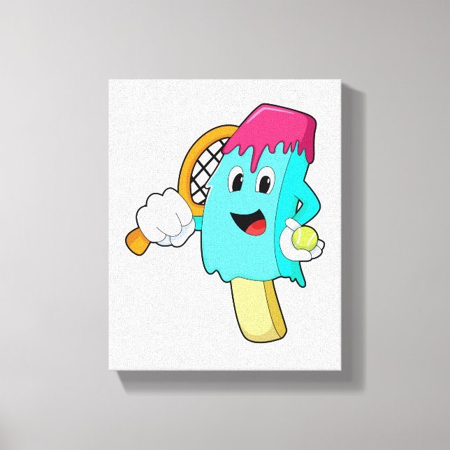 Impressão Em Tela Sorvete no Tênis com suporte Tênis (Frente)