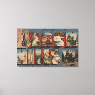 Impressão Em Tela South Dakota - Black Hills - Monte Rushmore