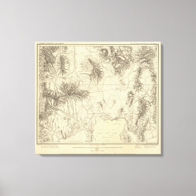 Impressão Em Tela Southern Idaho e Norte Utah (Frente)