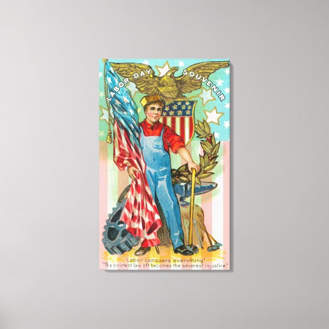 Impressão Em Tela Souvenir no Dia do Trabalho (Frente)