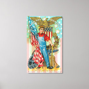 Impressão Em Tela Souvenir no Dia do Trabalho