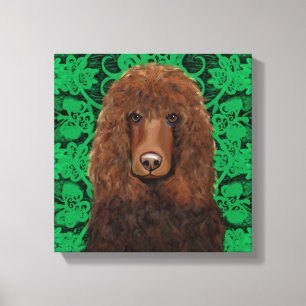 Impressão Em Tela Spaniel de Água Irlandês