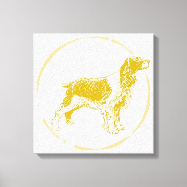 Impressão Em Tela Spaniel Dog (Frente)