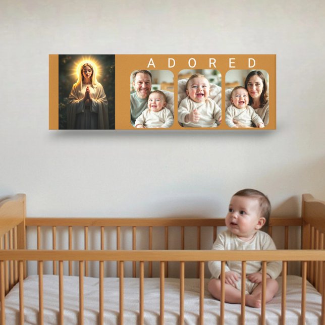 Impressão Em Tela Sparkling Sincerity: Virgin M - ADORED Baby Photo  (Criador carregado)