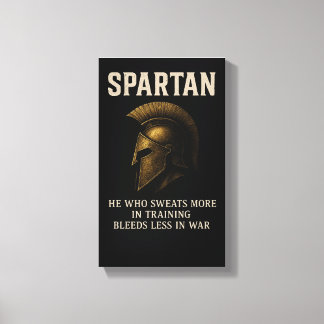 Impressão Em Tela Spartan Motivation Wall Art, Motivational Quote,