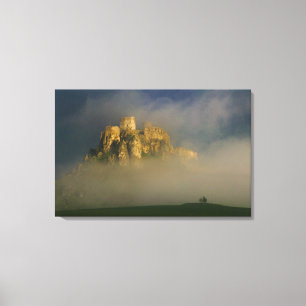 Impressão Em Tela Spissky tem névoa, Eslováquia 2