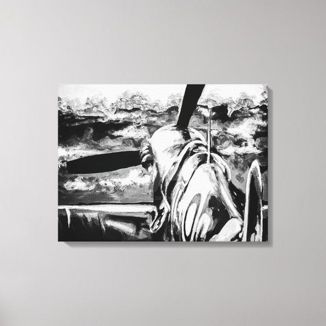 Impressão Em Tela Spitfire No amanhecer (Frente)