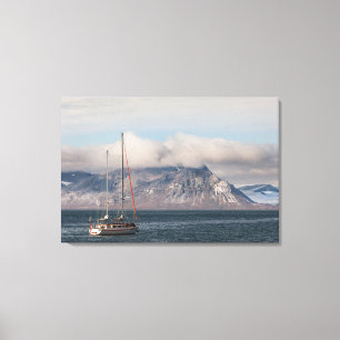 Impressão Em Tela Spitsbergen Svalbard Sailboat