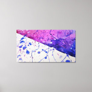 Impressão Em Tela Splatter da pintura da aguarela