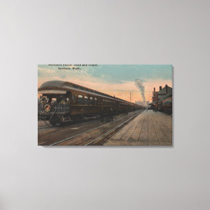 Impressão Em Tela Spokane, WA - opinião N. Pacífico Formação &