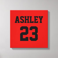 Sports Jersey Number e Name Red Personalizados