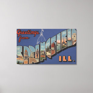 Impressão Em Tela Springfield, Illinois - grandes cenas da letra