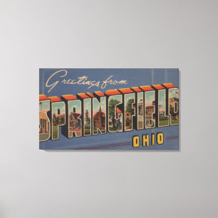 Impressão Em Tela Springfield, Ohio - grandes cenas da letra