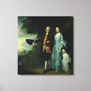 Impressão Em Tela Sr. e Sra. George Byam e seu mais velho