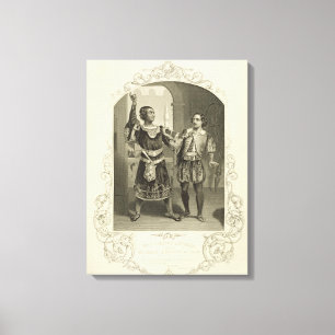 Impressão Em Tela Sr. G.V. Brooke como Othello e James Bennett como