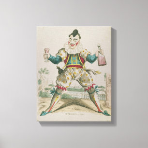 Impressão Em Tela Sr. Grimaldi como o palhaço