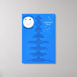 Impressão Em Tela Sr. Moon Personalize Nome 18" x 27"