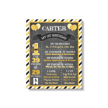 Sr. ONEGreat Chalkboard Poster | Primeiro Aniversá