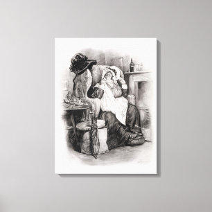 Impressão Em Tela Sra. Gamp, 'de Charles Dickens: Uma bisbolhetice