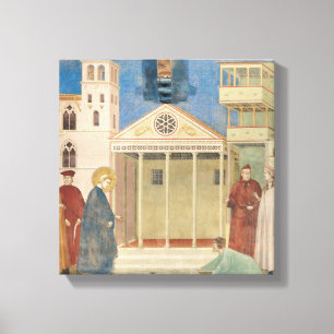 Impressão Em Tela St Francis honrou por um homem simples, 1297-99