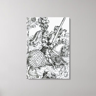 Impressão Em Tela St George a cavalo, 1507