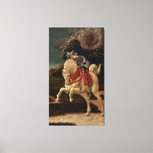Impressão Em Tela St George e o dragão (detalhe), c.1470