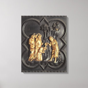 Impressão Em Tela St John o baptista que baptiza no rio