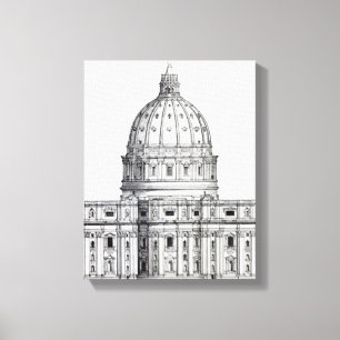 Impressão Em Tela St Peter, Roma