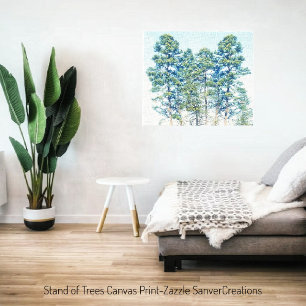Impressão Em Tela Stand Of Trees
