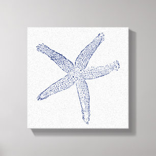 Impressão Em Tela Starfish minimalista