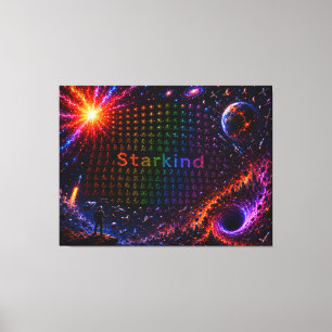 Impressão Em Tela Starkind – Evolução Cósmica da Vida