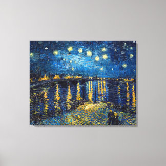 Impressão Em Tela Starry Night no Rhone | Van Gogh |