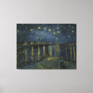 Impressão Em Tela Starry Night Over the Rhone por Vincent Van Gogh