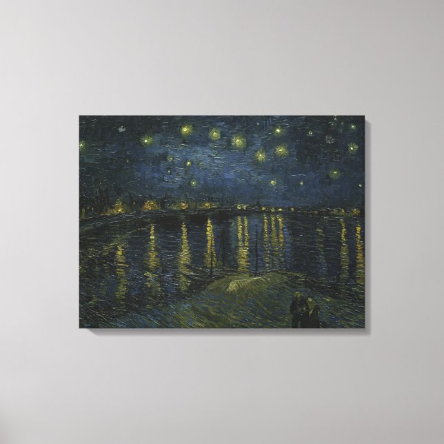 Impressão Em Tela Starry Night Over the Rhone - Van Gogh (Frente)