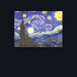 Impressão Em Tela Starry Night por Vincent van Gogh<br><div class="desc">Starry Night, de Vincent van Gogh, é uma pintura de paisagem urbana de paisagens de apos impressionismo de arte com vista para o Santo Remy, França do asilo de van Gogh. O céu noturno está balançando com nuvens com uma lua crescente brilhante e estrelas brilhantes sobre a pequena vila. Starry...</div>
