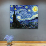 Impressão Em Tela Starry Night Sky Vincent van Gogh<br><div class="desc">Uma canvas de arte fina da pintura a óleo de Starry Night (1889),  por Vincent Van Gogh (1853-1890). Uma pintura representando a vista do lado de fora da janela do seu quarto no sanatório em Santo-Remy-de-Provence,  sul da França.</div>