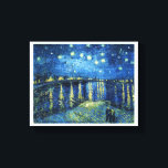 Impressão Em Tela Starry Night sobre o Rhone Vincent van Gogh<br><div class="desc">Noite Estrelada sobre o Rhone Vincent van Gogh legal, velho, mestre, obra-prima, fino, restaurado, impressionismo, pintura, vibrante, saturado, cor, bonita, legal, de alta qualidade, alta resolução, paisagem, paisagem, paisagem, decoração, cores, paris, frança, melhor renovado, vendedor, colorida, barata</div>