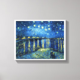 Impressão Em Tela Starry Night sobre o Rhone Vincent van Gogh