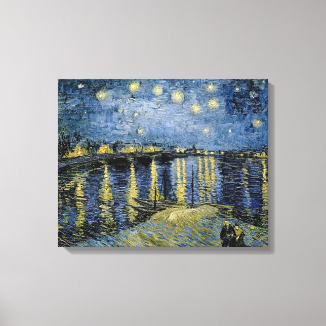 Impressão Em Tela Starry Night Vincent van Gogh (Frente)