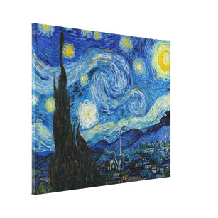 Impressão Em Tela Starry Night  Vincent Van Gogh