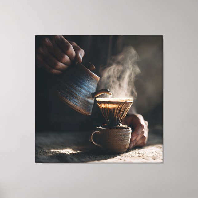 Impressão Em Tela Steaming Ceramic Pour Over (Frente)