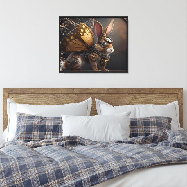 Impressão Em Tela Steampunk Bunny (Insitu(Quarto))