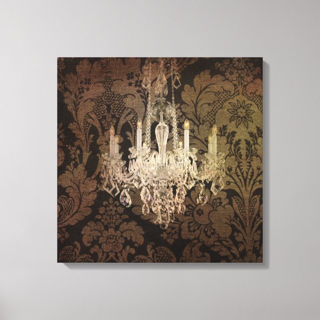 Impressão Em Tela steampunk damask paris vintelier (Frente)